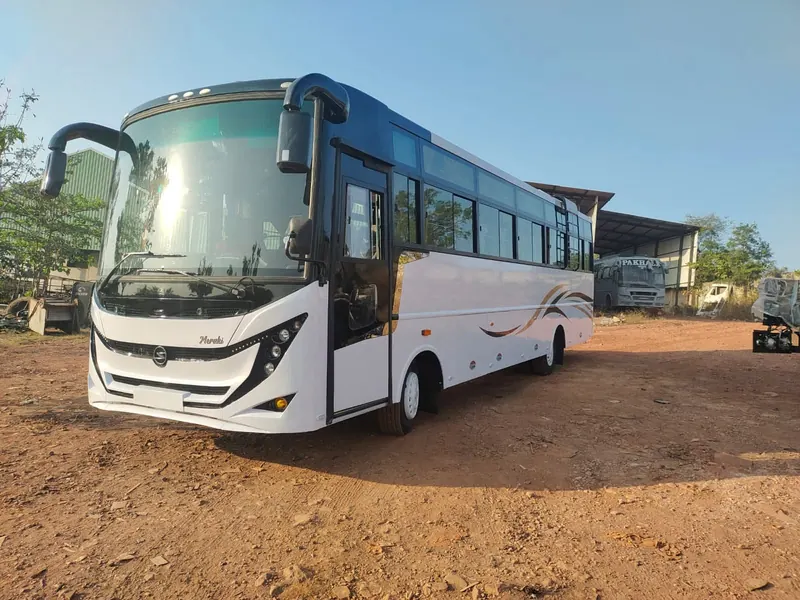 35 seater Meraki coach exterior at sunset, Shri Vyankatesh Tours and Travels