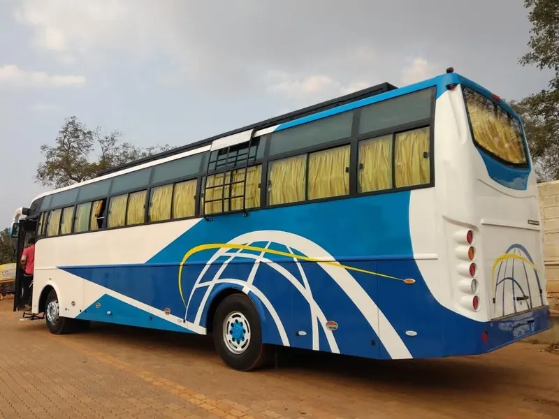 50 seater coach rear exterior, Shri Vyankatesh Tours and Travels